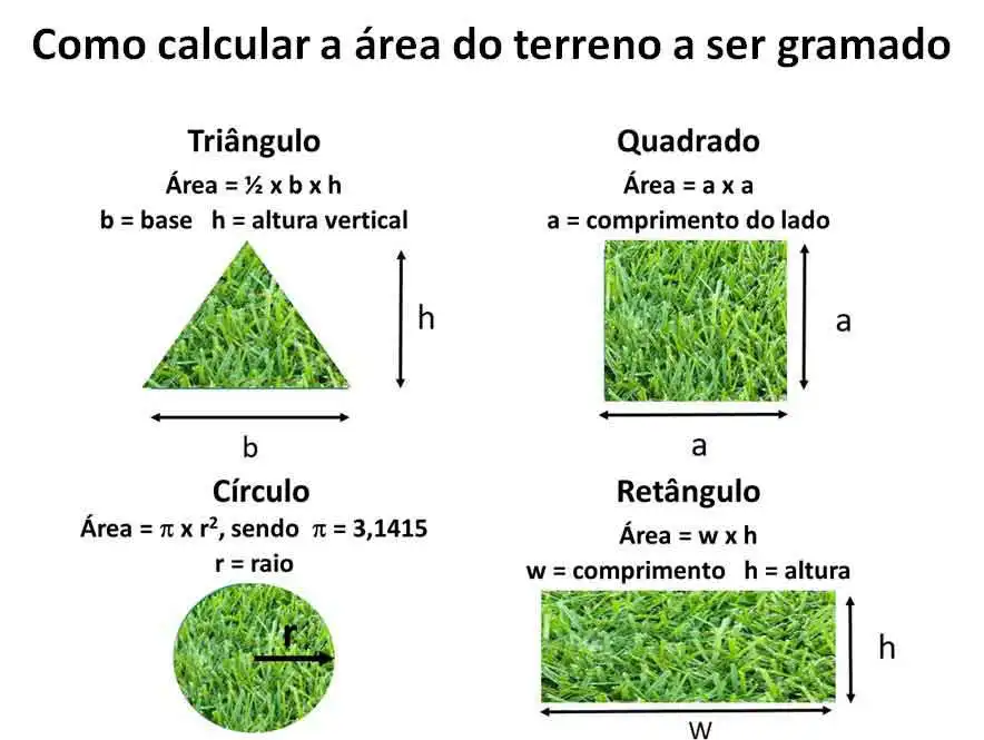 Calculo da area do terreno para paisagismo - São Paulo